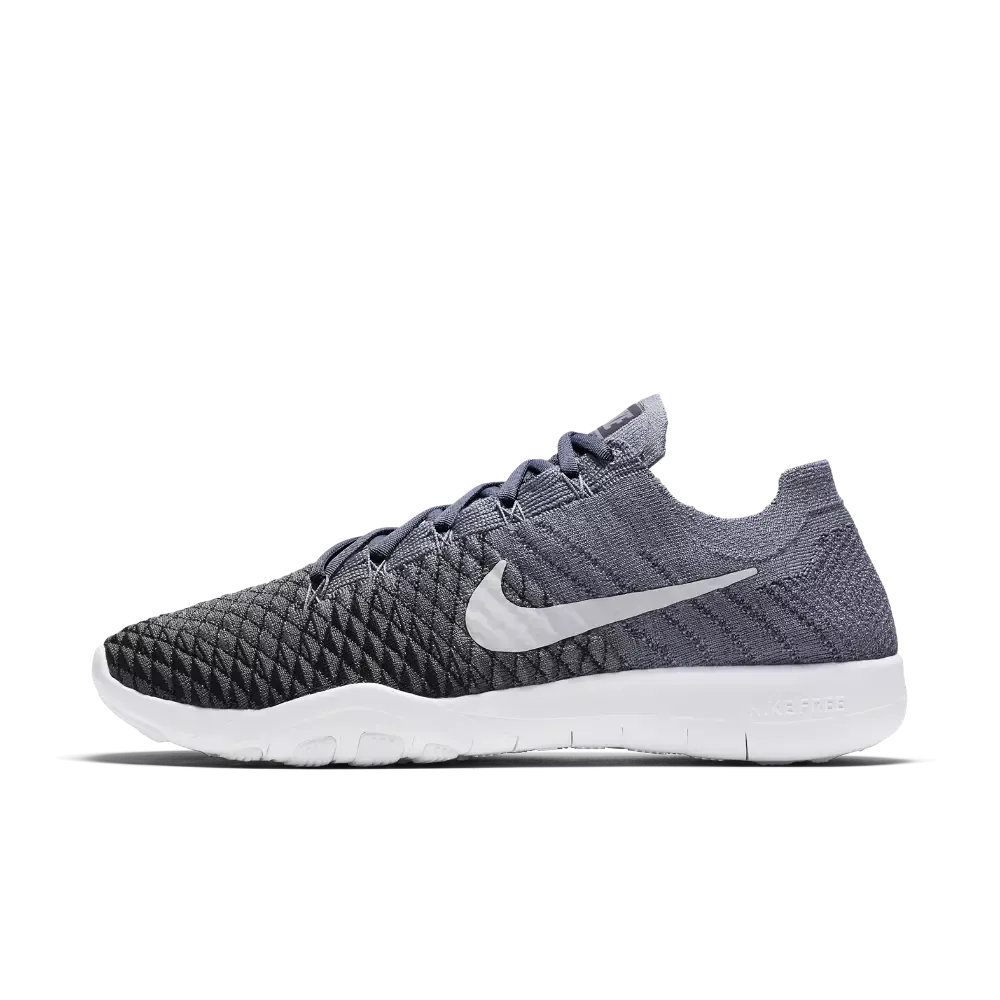 NIKE - WOMENS FREE TR FLYKNIT 2 GRAY AND BLACK SNEAKERS **FREE SHIPPING**