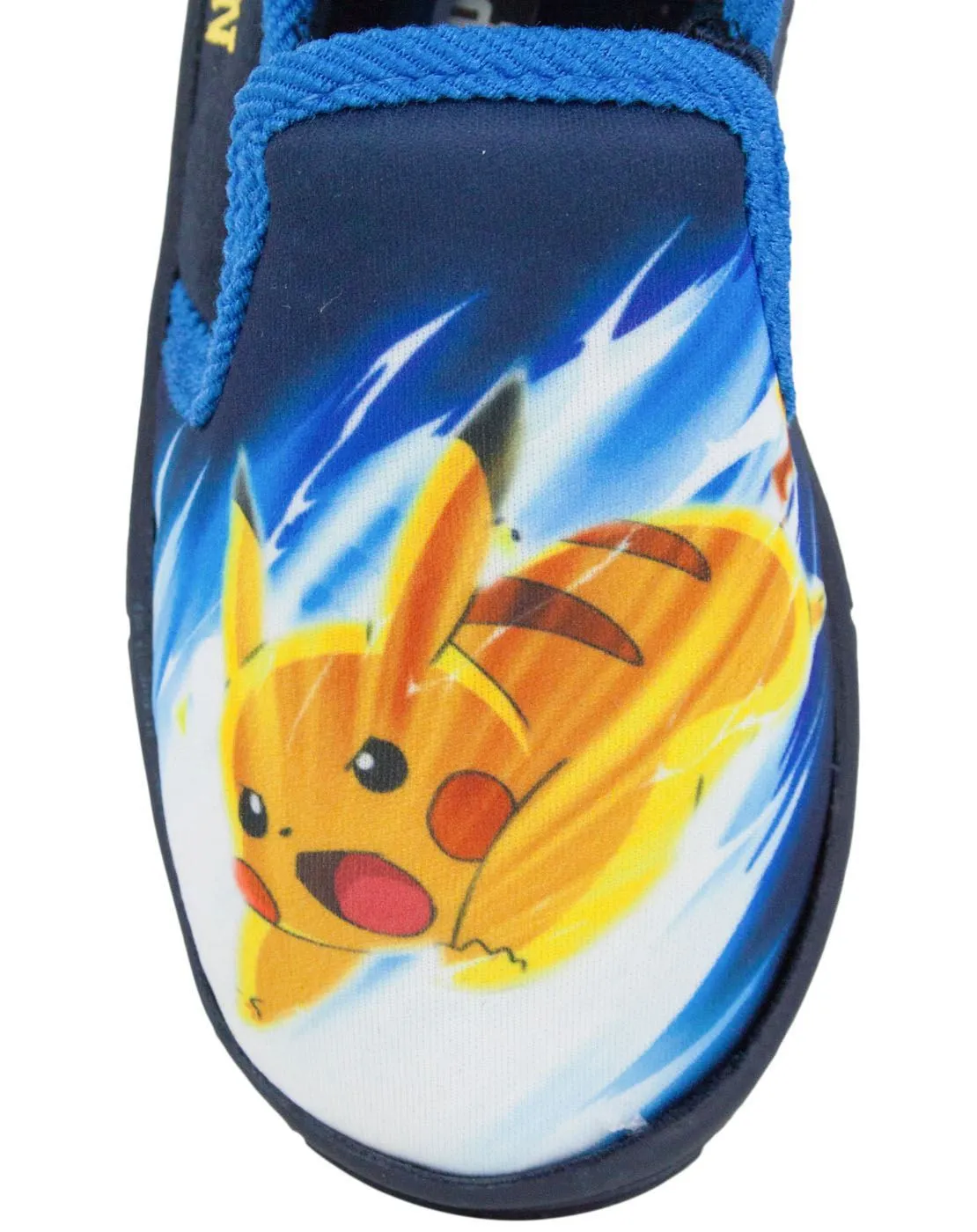 Pokemon Pika Pikachu Character Blue Boy's Slippers