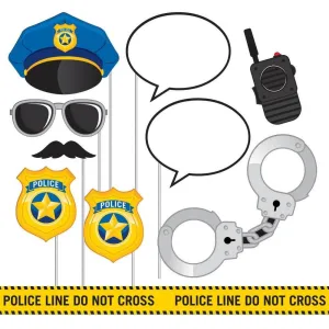 Police Party Photo Props