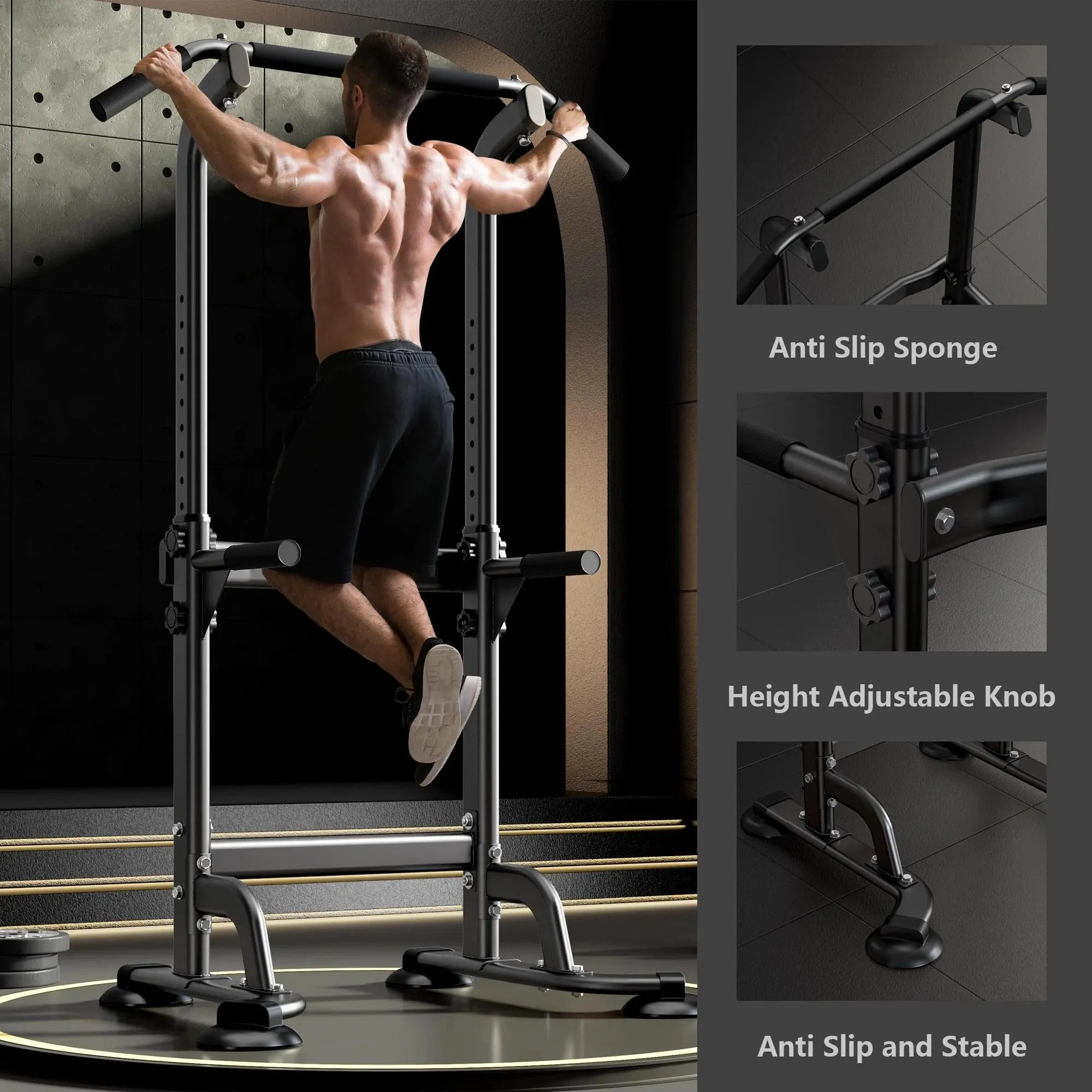 Power Tower Pull up Bar, Strength Training Workout Equipment