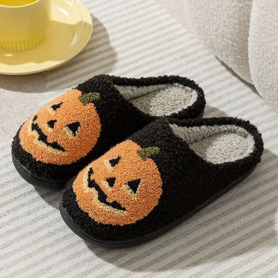 Pumpkin Halloween Slippers