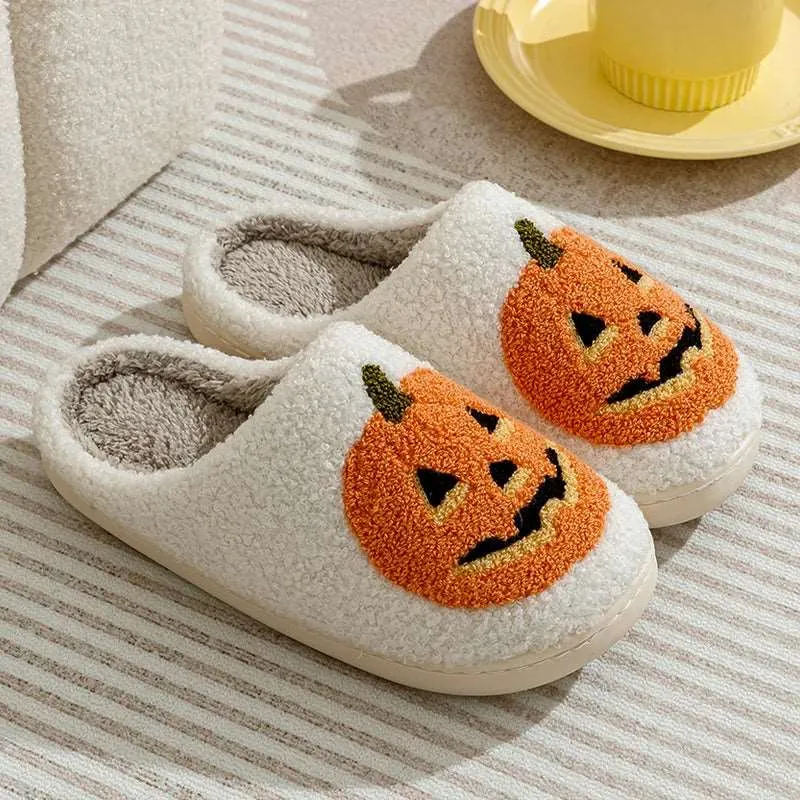 Pumpkin Halloween Slippers