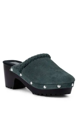 RagCompany - INCA Fine Suede Leather Clogs 8m