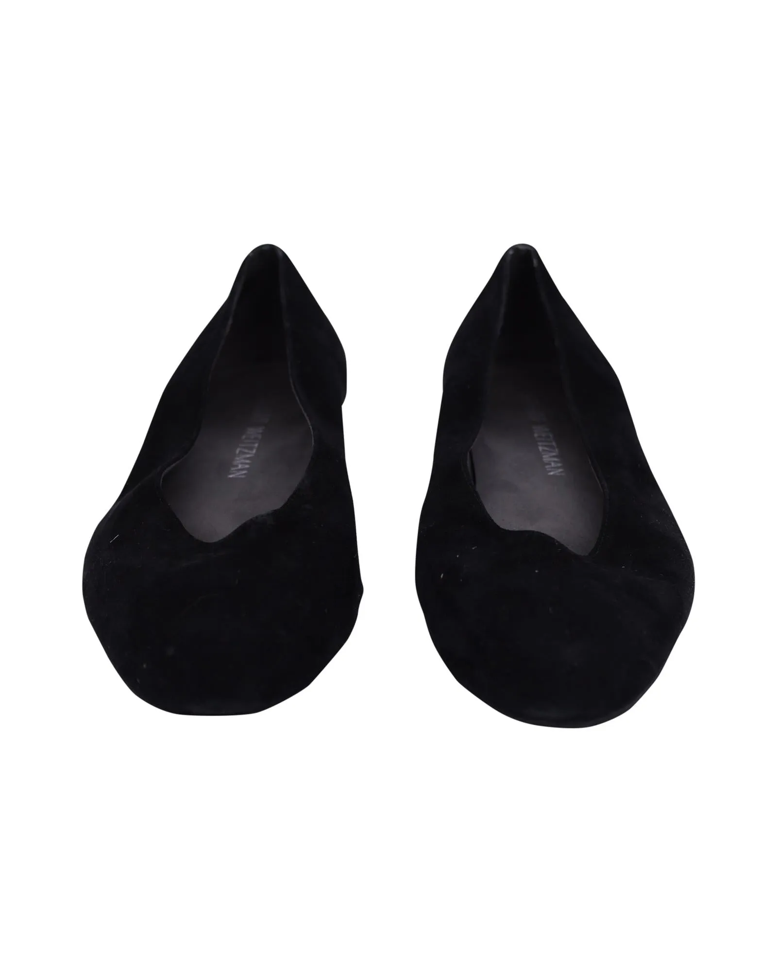 Refined Black Suede Ballet Flats with Rounded Toe and Low Heel