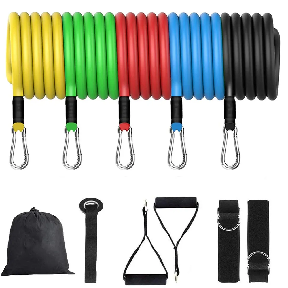 Resistance Bands with Storage Bag (11 pcs)