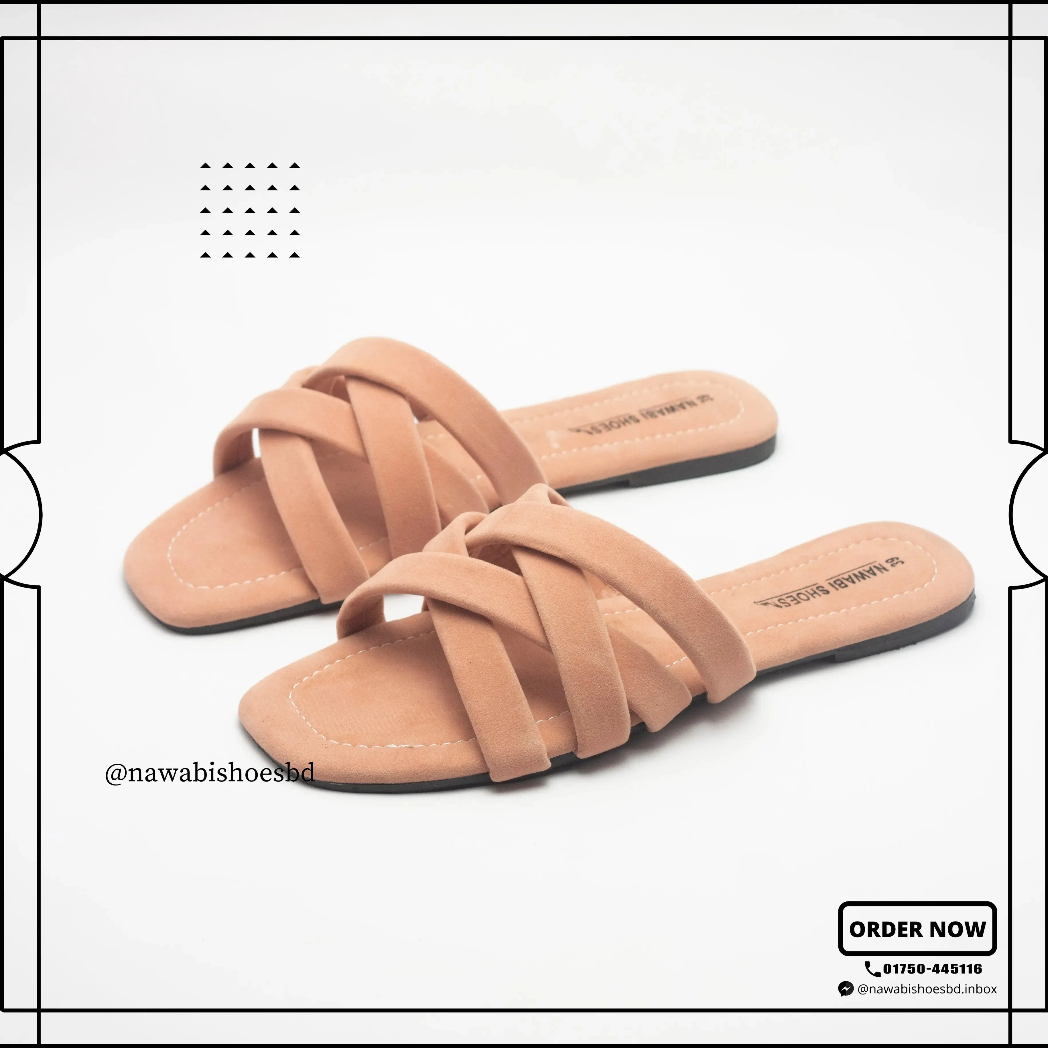 Shop Modern Cross Strappy Women's Flat Sandals | Nawabi Shoes BD