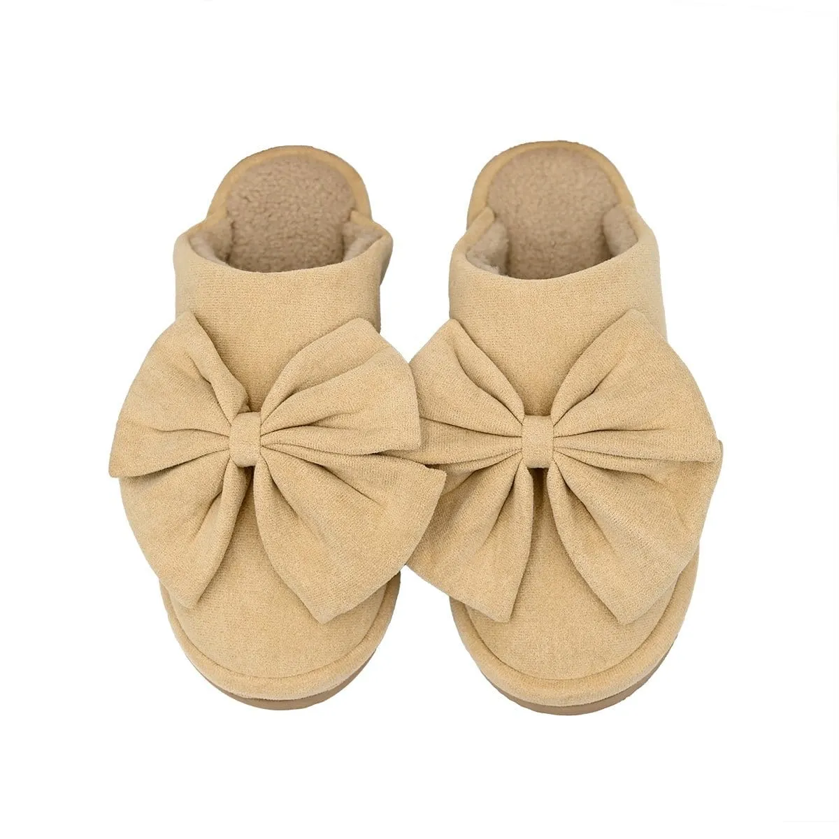 SPE0003 Suede Bow Slippers