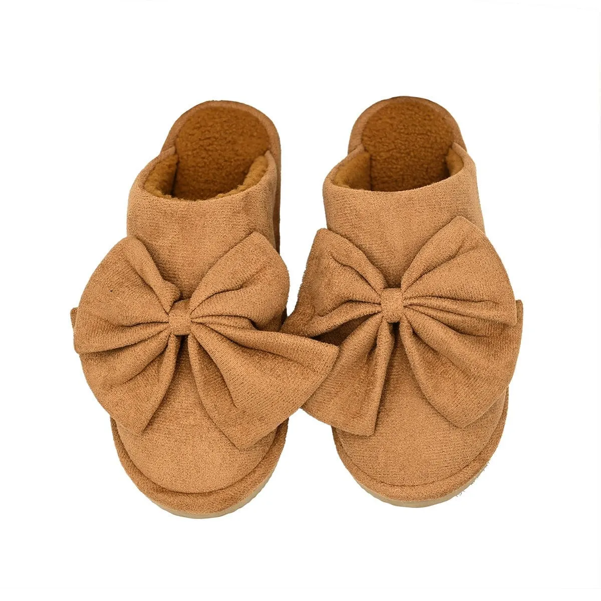 SPE0003 Suede Bow Slippers