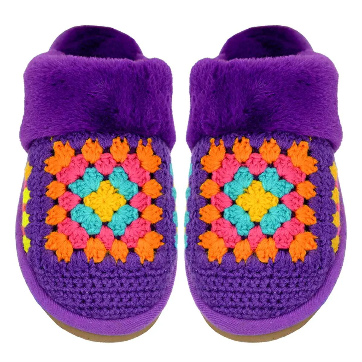 SPE7393 Handmade Crochet Slippers