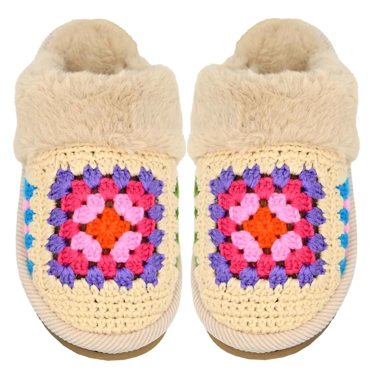 SPE7393 Handmade Crochet Slippers