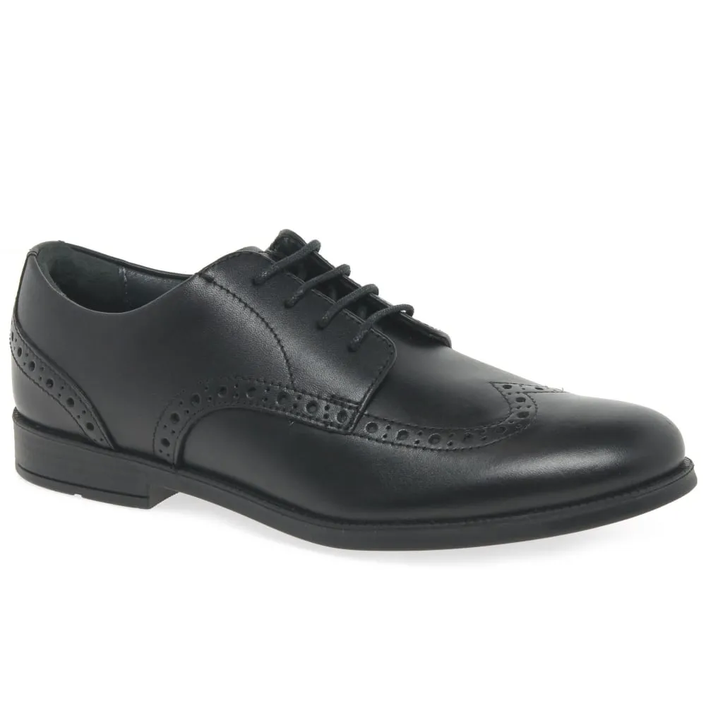 Start-Rite Brogue Pri Black Leather