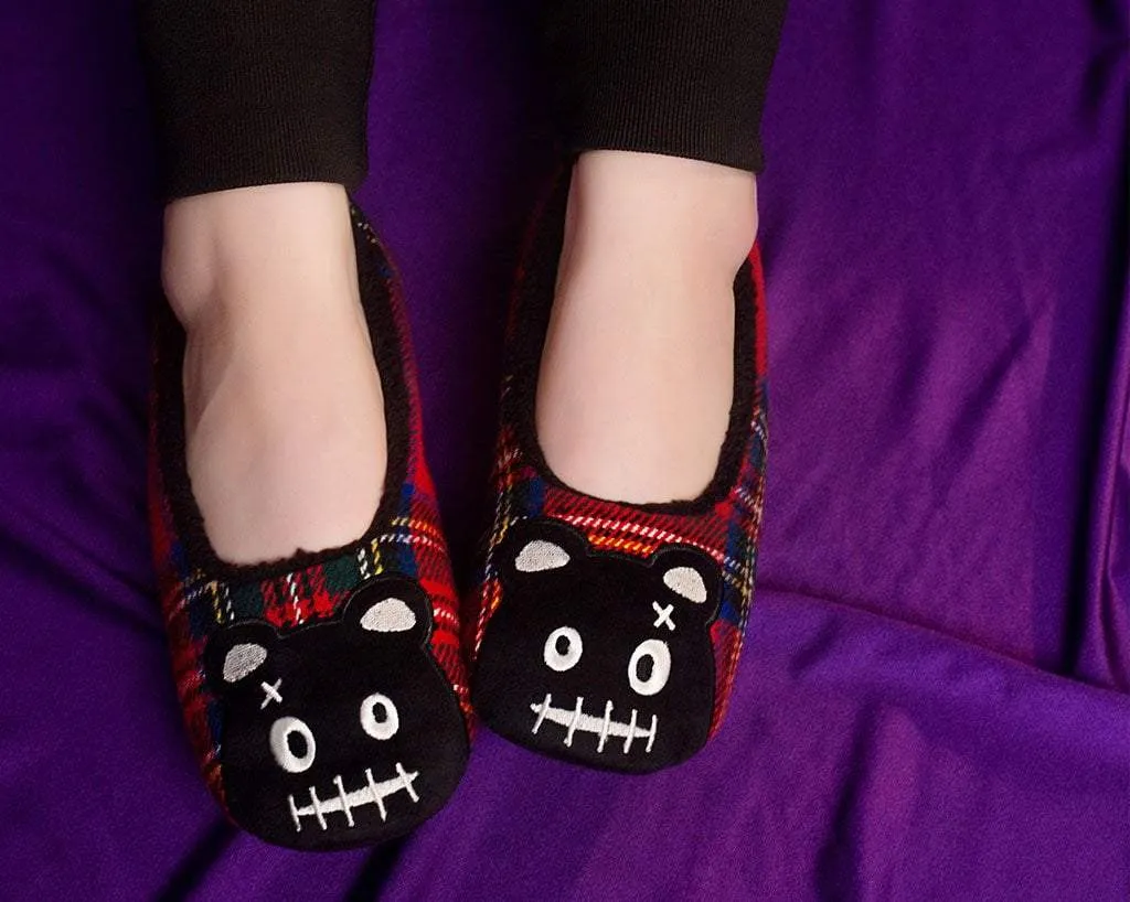 Tartan Punk Rock Panda Slipper