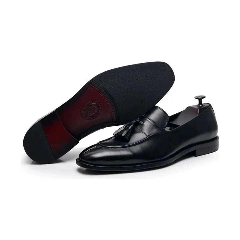 TasselLux Exotic Leather Oxford Dress Loafers