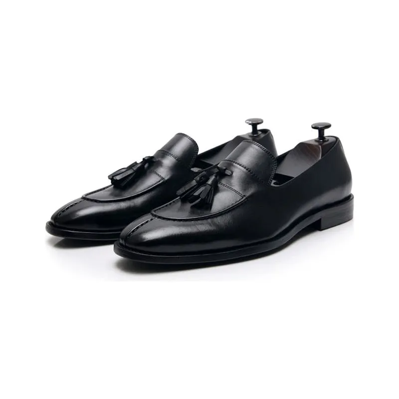 TasselLux Exotic Leather Oxford Dress Loafers