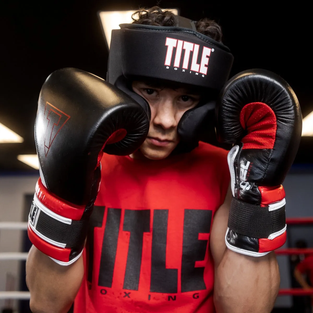 TITLE Boxing Gel Washable Training Headgear