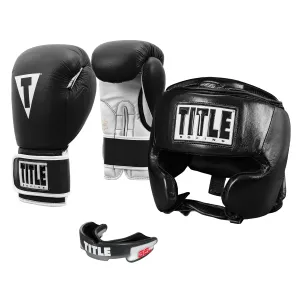 TITLE Boxing Leather Sparring Bundle