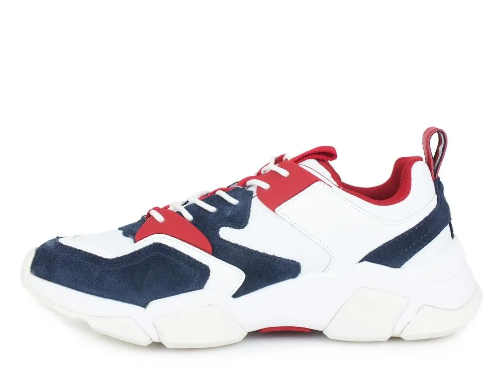 TOMMY H. Chunky Material Mix Sneaker Red White Blue FM0FM02384