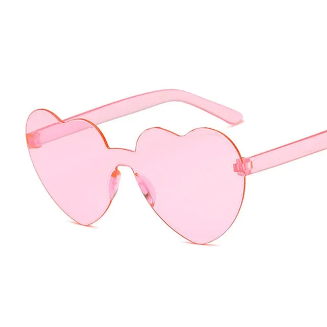 Trendy Heart Retro Cat Eye Sunglasses