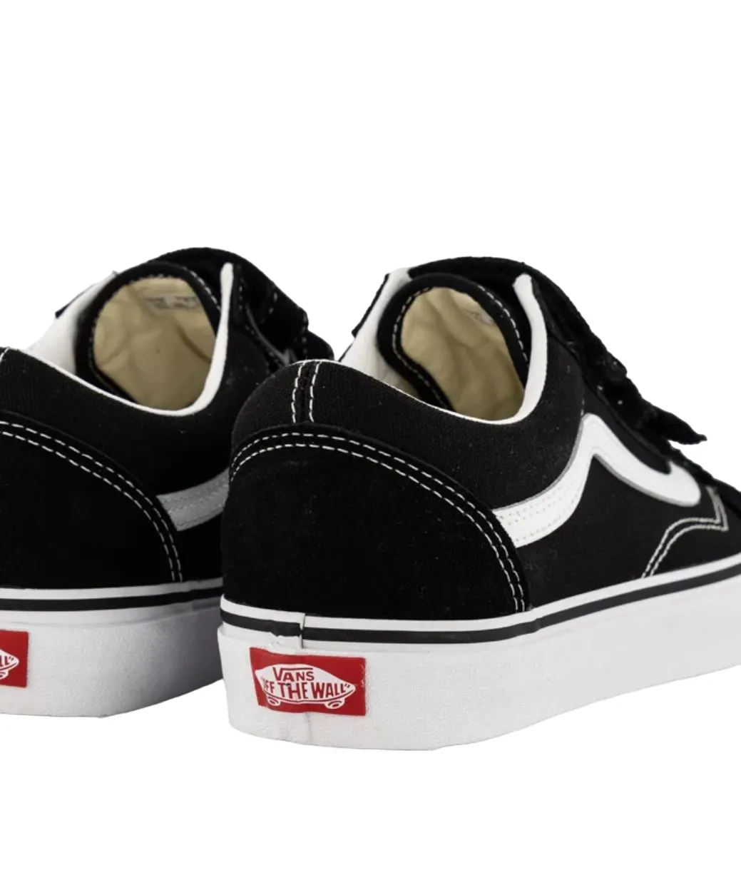 Unisex Vans Old Skool V Black/White Strap Shoes