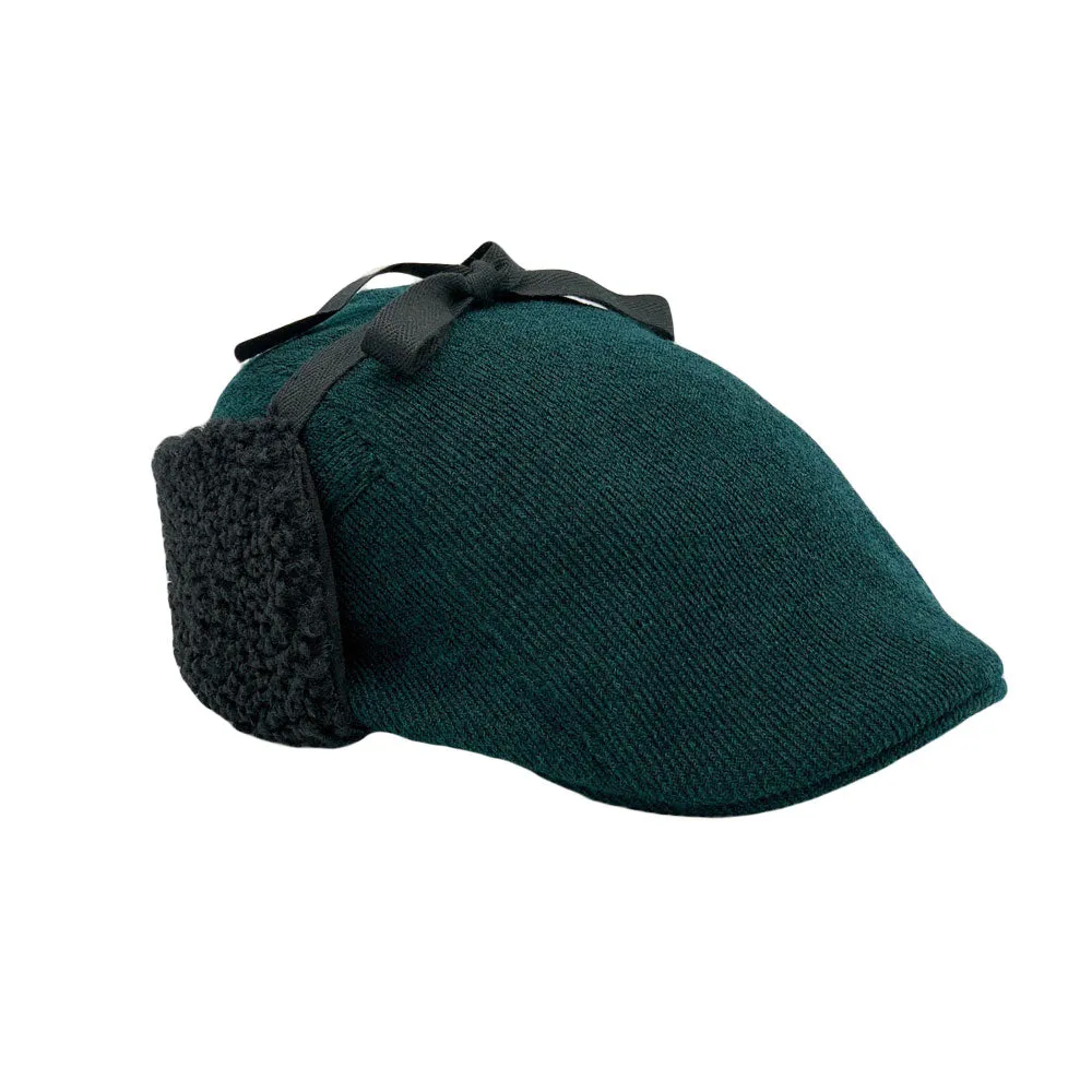 Winter Warm Earflap Flat Cap Newsboy Cap Golf Driver Irish Fleece Hunting Hat LDT1552